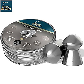 Balines H & N Baracuda Green 4.50mm (.177) 300PCS