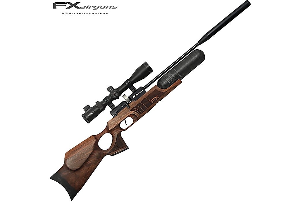 pcp air rifle fx royale 400 regulated walnut carbon fiber cylinder