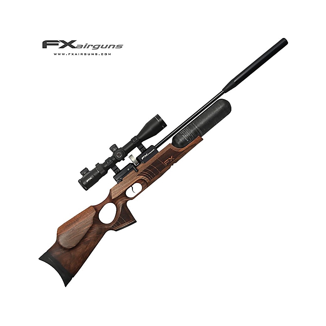 PCP AIR RIFLE FX ROYALE 400 REGULATED WALNUT CARBON FIBER CYLINDERPCP