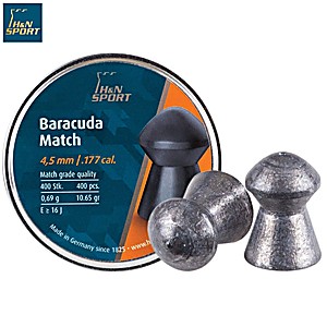 Air gun pellets H & N BARACUDA MATCH 4.50mm (.177) 400PCS