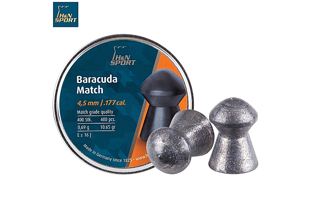 Air gun pellets H & N BARACUDA MATCH 4.50mm (.177) 400PCS