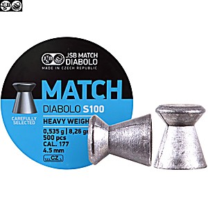 Air gun pellets JSB MATCH DIABOLO S100 500pcs 4.50mm (.177) HEAVY WEIGHT