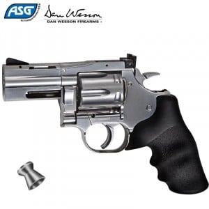 Revolver ASG Dan Wesson 715 2.5" Pellet Airgun Silver