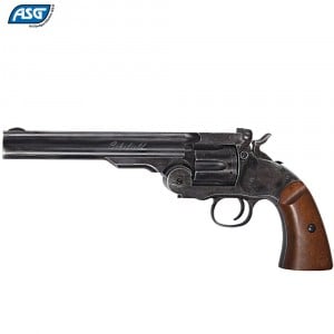 Revolver ASG Schofield 6" Pellet Airgun Aging Black