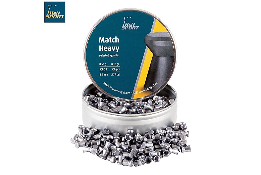 Air gun pellets H & N MATCH HEAVY 4.50mm (.177) 500PCS