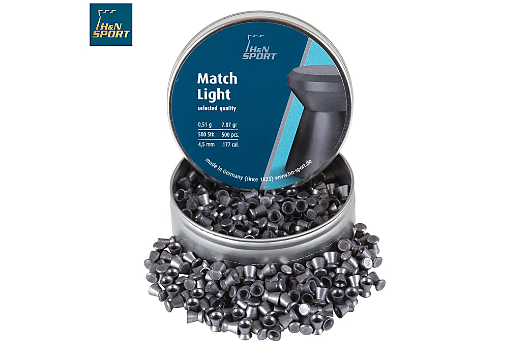 Air gun pellets H & N MATCH LIGHT 4.50mm (.177) 500PCS