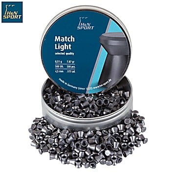 Air gun pellets H & N MATCH LIGHT 4.50mm (.177) 500PCS