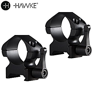 HAWKE PRECISION MONTURAS ACERO 1" 2PC WEAVER MEDIA - LIBERACIÓN RÁPIDA