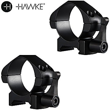 Hawke Precision Monturas Acero 30mm 2Pc Weaver Baja - Liberación Rápida