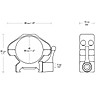 HAWKE PRECISION STEEL RING MOUNTS 30mm 2PC WEAVER LOW - QUICK RELEASE