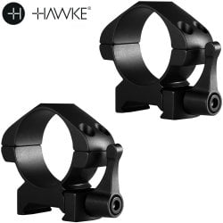 HAWKE PRECISION STEEL RING MOUNTS 30mm 2PC WEAVER MEDIUM - QUICK RELEASE