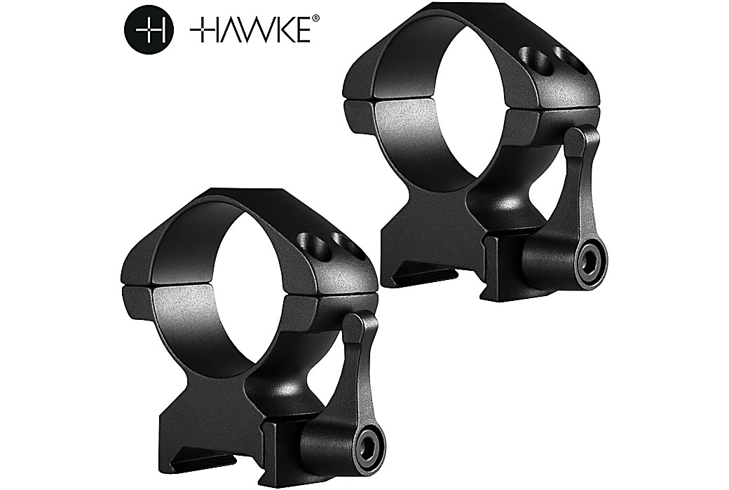 HAWKE PRECISION MONTAGENS AÇO 30mm 2PC WEAVER ALTA - SAQUE RÁPIDO