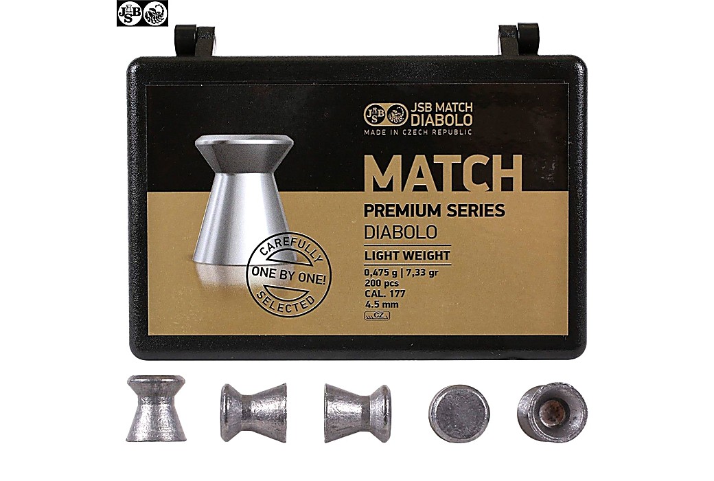 BALINES JSB MATCH PREMIUM LIGHT 200pcs 4.49mm (.177)