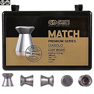 BALINES JSB MATCH PREMIUM LIGHT 200pcs 4.49mm (.177)