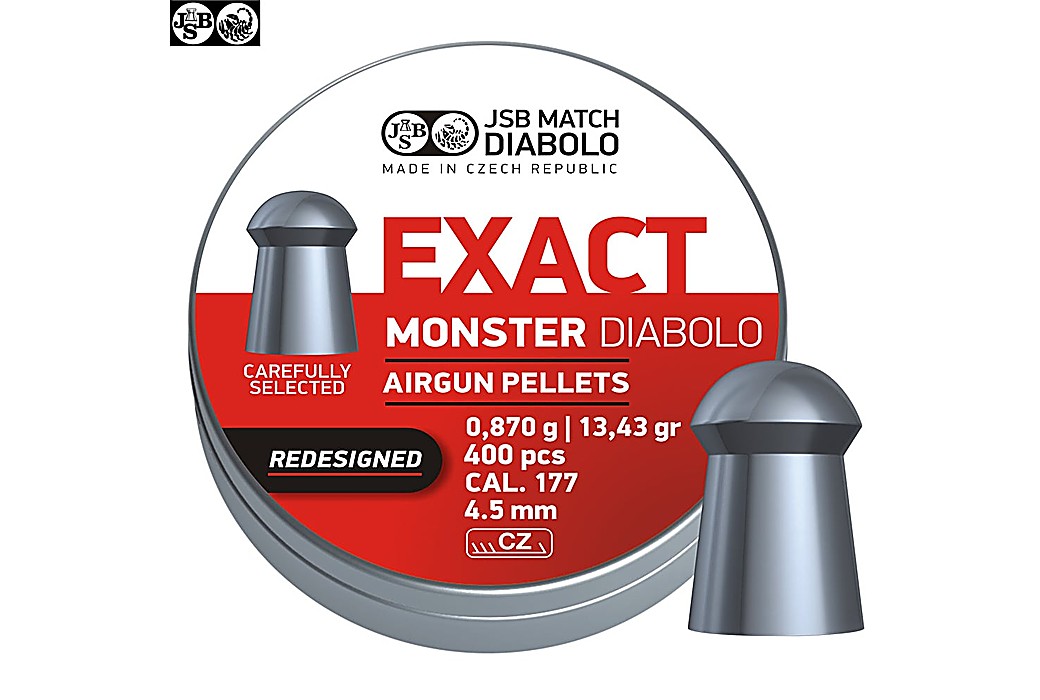 BALINES JSB EXACT MONSTER REDESIGNED ORIGINAL 400pcs 4.52mm (.177)