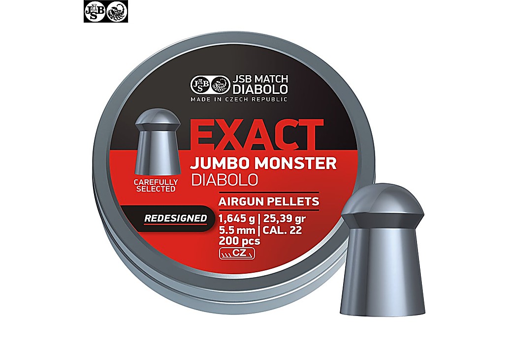 Air gun pellets JSB EXACT MONSTER REDESIGNED ORIGINAL 200pcs 5.52mm (.22)