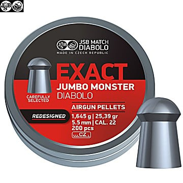 Air Gun Pellets JSB Exact Monster Jumbo Redesigned Original 200pcs 5.52mm (.22)