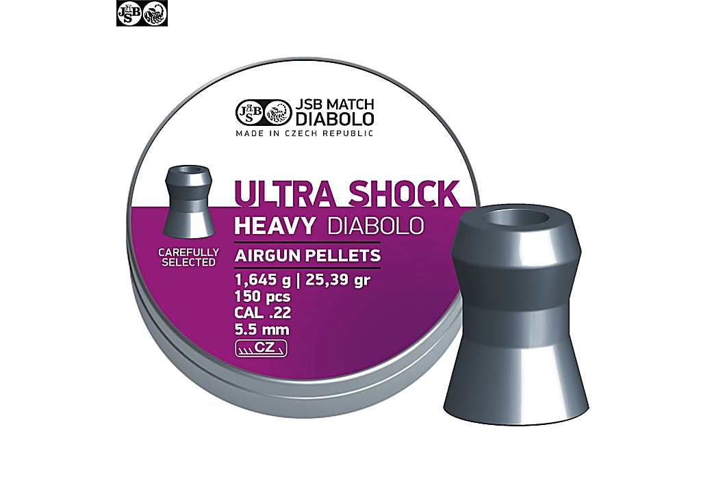 CHUMBO JSB ULTRA SHOCK HEAVY ORIGINAL 150pcs 5.52mm (.22)