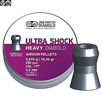 CHUMBO JSB ULTRA SHOCK HEAVY ORIGINAL 350pcs 4.50mm (.177)