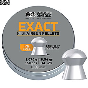 Air gun pellets JSB EXACT KING LEAD FREE 150pcs 6.32mm (.25)