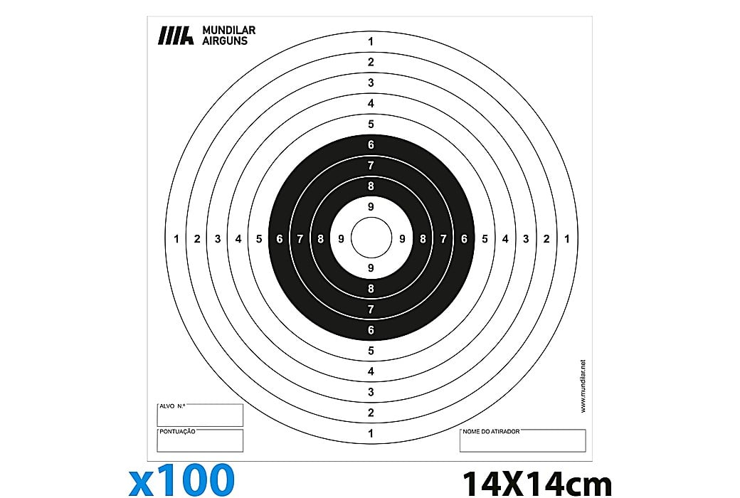 AIR GUN PAPER TARGETS 100pcs