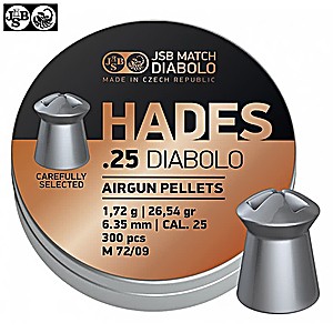 Air gun pellets JSB HADES ORIGINAL 6.35mm (.25) 300pcs