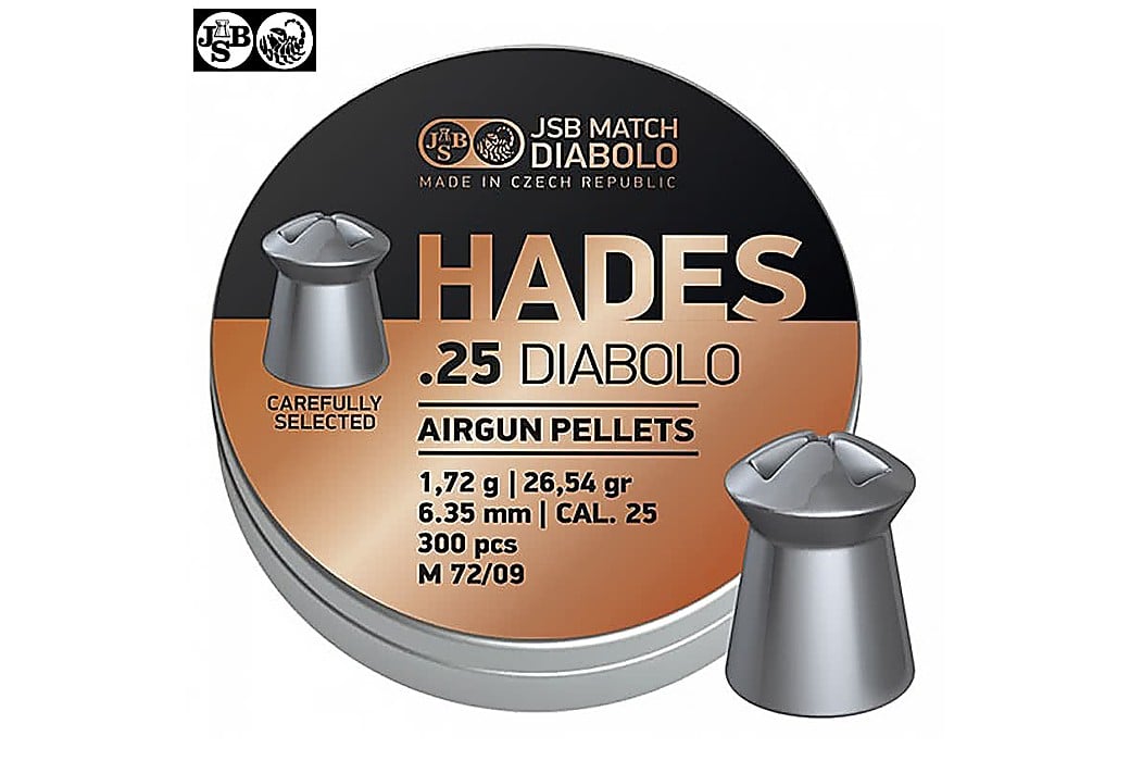 Air gun pellets JSB HADES ORIGINAL 6.35mm (.25) 300pcs