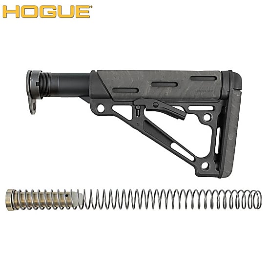 Hogue AR-15/M-16 OverMolded Collapsible Buttstock for Mil