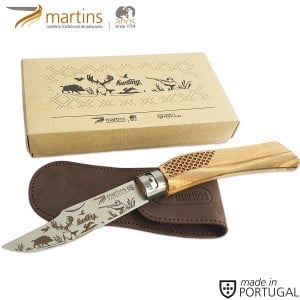 MARTINS POCKET KNIFE ECO L HUNTING 9.5CM (LEATHER POUCH)
