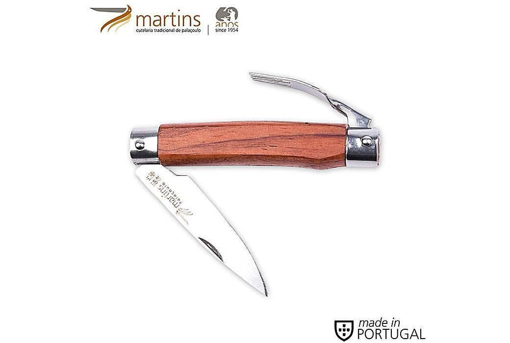 MARTINS COUTEAU DE POCHE A/ FOURCHETTE BUBINGA 6.6CM