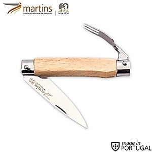 MARTINS COUTEAU DE POCHE A/ FOURCHETTE HÊTRE 6.6CM