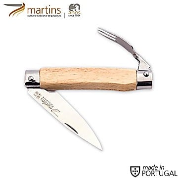 MARTINS COUTEAU DE POCHE A/ FOURCHETTE HÊTRE 6.6CM