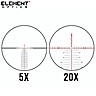 MIRA ELEMENT OPTICS NEXUS 5-20X50 APR-1D FFP MRAD