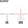 VISOR ELEMENT OPTICS TITAN 5-25X56 APR-1D FFP MRAD