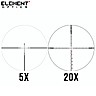 LUNETTE DE TIR ELEMENT OPTICS TITAN 5-25X56 EHR-1C FFP MRAD