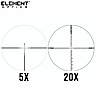 VISOR ELEMENT OPTICS TITAN 5-25X56 EHR-1C FFP MRAD