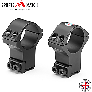 SPORTSMATCH HTO71 MONTURAS 2PC 30mm 9-11mm EXTRA ALTA