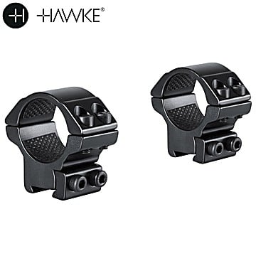 Hawke Two-Piece Mount 1" 9-11mm Low