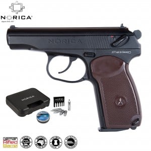 Pistola Balines Norica N.A.C. 2020 Full Metal Pack (Réplica Makárov)