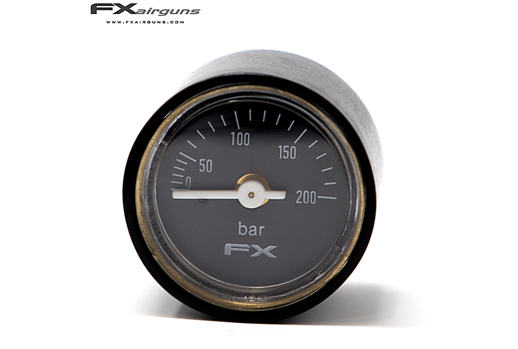 FX PRESSURE GAUGE 28mm 1/8 IMPACT MKII 0-200BAR