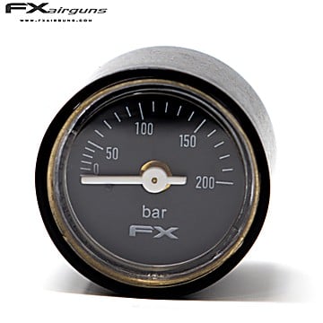 FX PRESSURE GAUGE 28mm 1/8 IMPACT MKII 0-200BAR