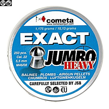 Munitions JSB Exact Heavy Jumbo 250pcs 5.52mm (.22)