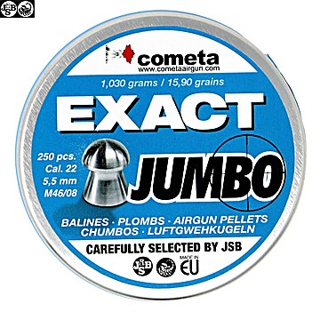 Chumbo JSB Exact Jumbo 250pcs 5.52mm (.22)