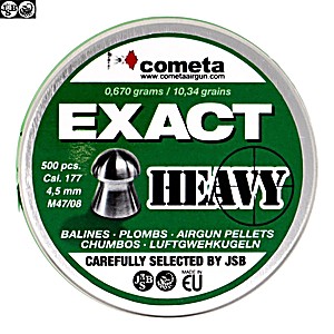 CHUMBO JSB EXACT HEAVY 500pcs 4.52mm (.177)