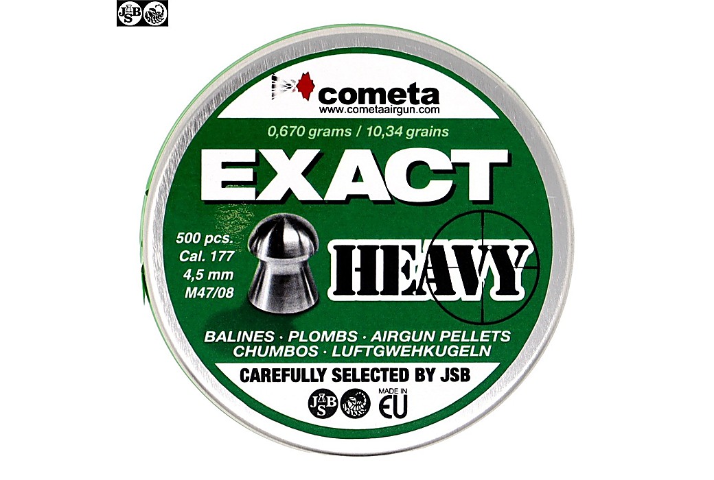 CHUMBO JSB EXACT HEAVY 500pcs 4.52mm (.177)