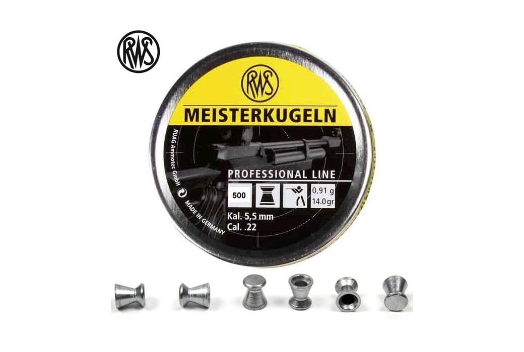 RWS MEISTERKUGELN 500pcs 5.5mm (.22)