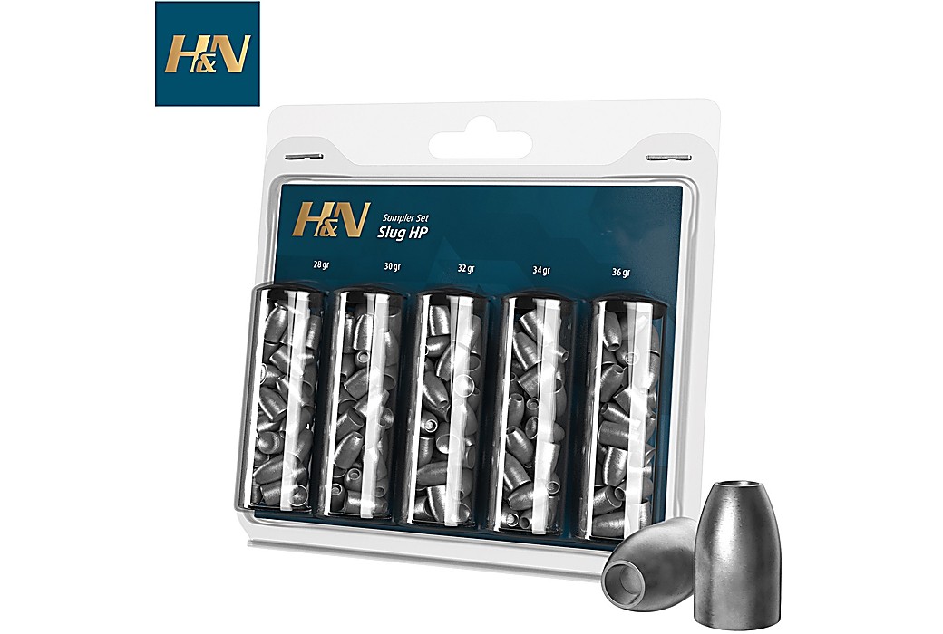 Air gun pellets H&N SLUG HP 6.35mm (.250) SAMPLER PACK 200PCS