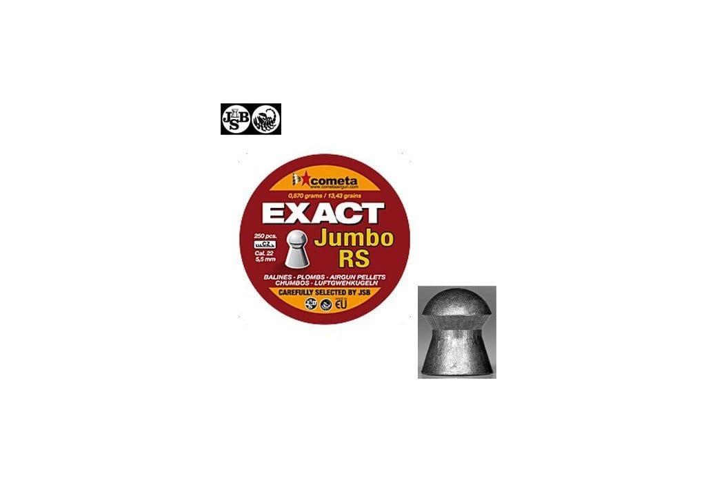 JSB EXACT RS JUMBO 250pcs 5.52mm (.22)