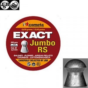 MUNITIONS JSB EXACT RS JUMBO 250pcs 5.52mm (.22)