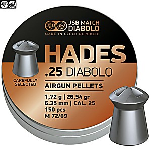 CHUMBO JSB HADES ORIGINAL 6.35mm (.25) 150pcs